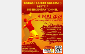 Tournoi Mixte ou intergénérationnel